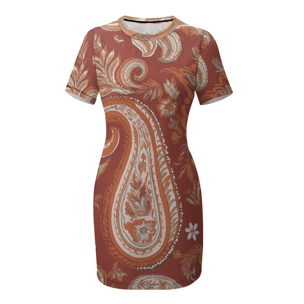 Round Neck Short Sleeve Dress