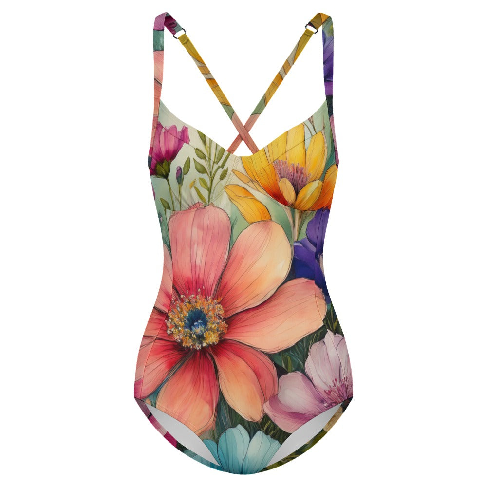 One-piece Swimsuit Inkedjoy