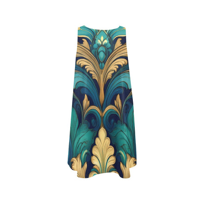 Sleeveless Pocket Dress Inkedjoy