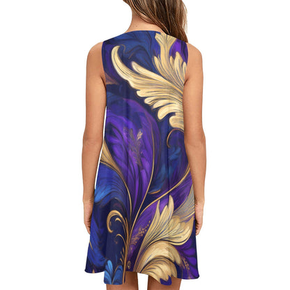 Sleeveless Pocket Dress Inkedjoy
