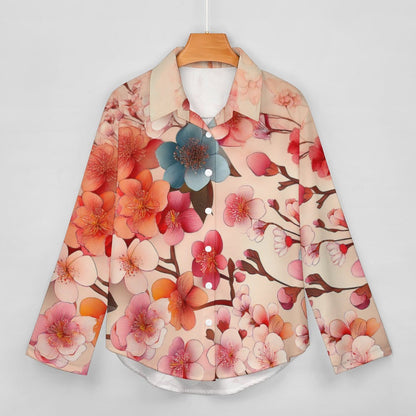 Cropped hem shirt Inkedjoy