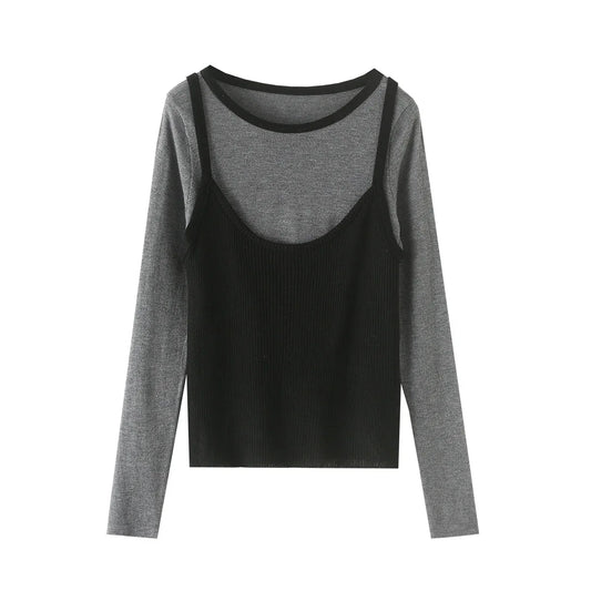 Round neck long sleeved sling set - London Look