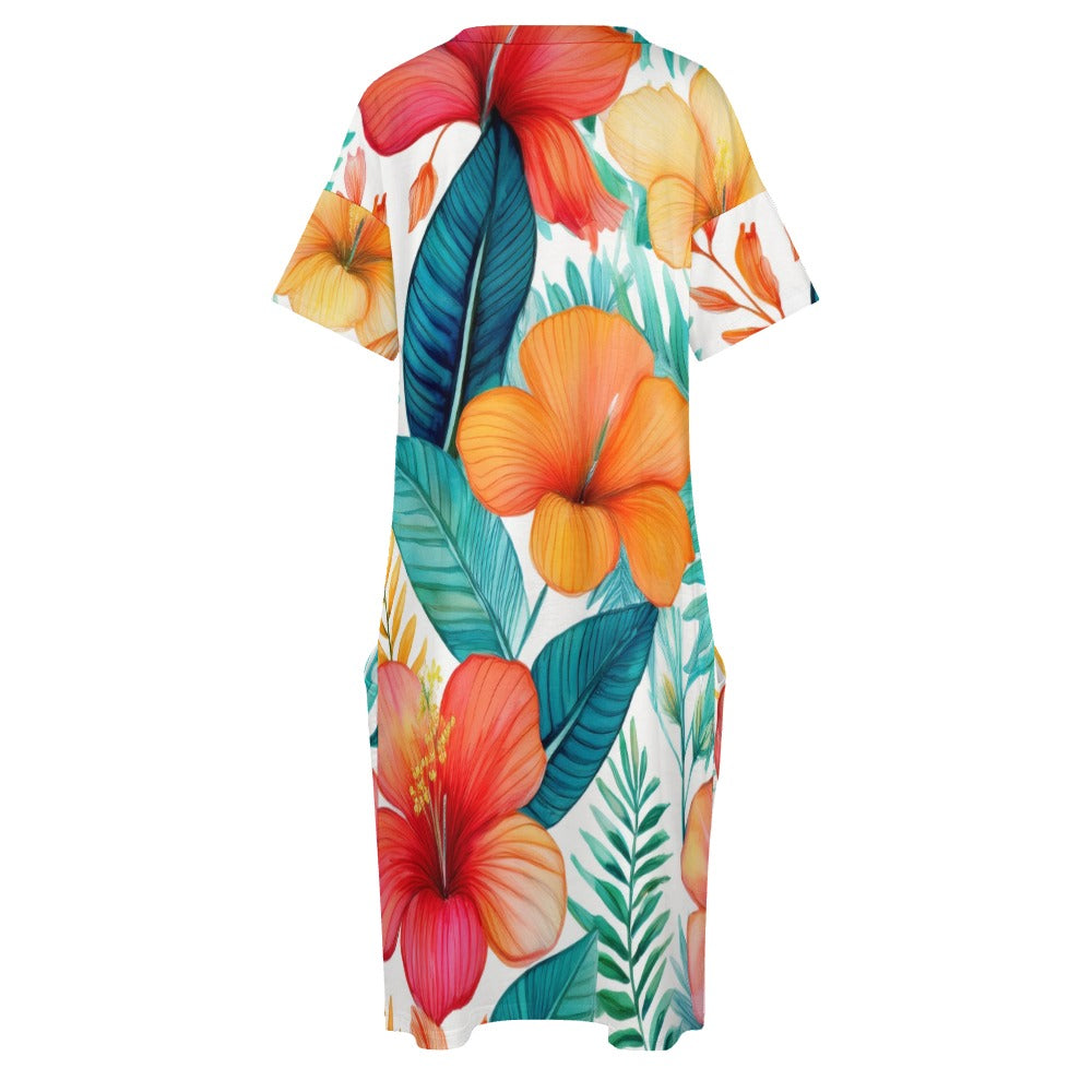 Loose pocket dress Inkedjoy