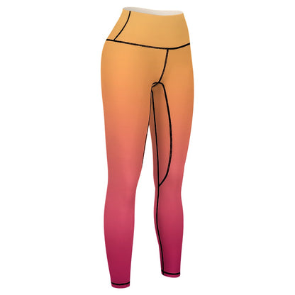 Orange Sports Leggings