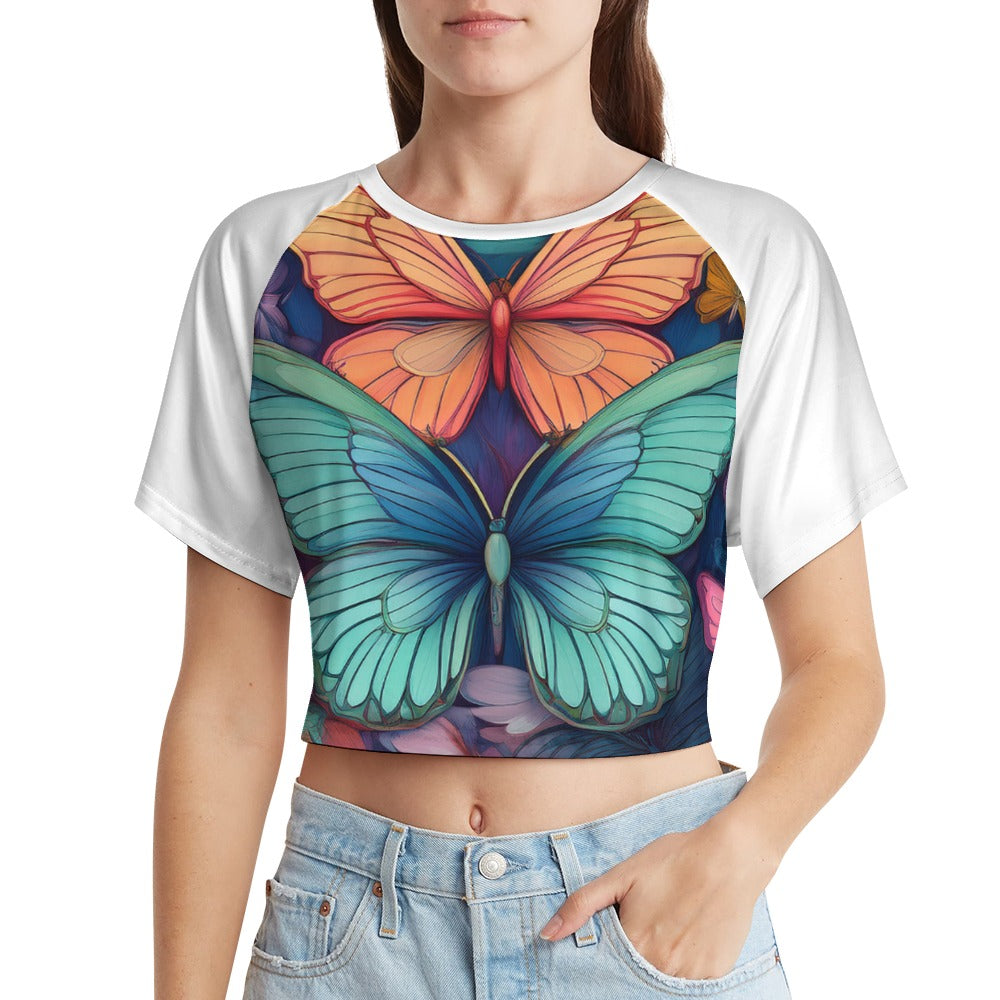 Short Sleeved Butterfly Top Inkedjoy