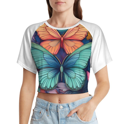 Short Sleeved Butterfly Top Inkedjoy