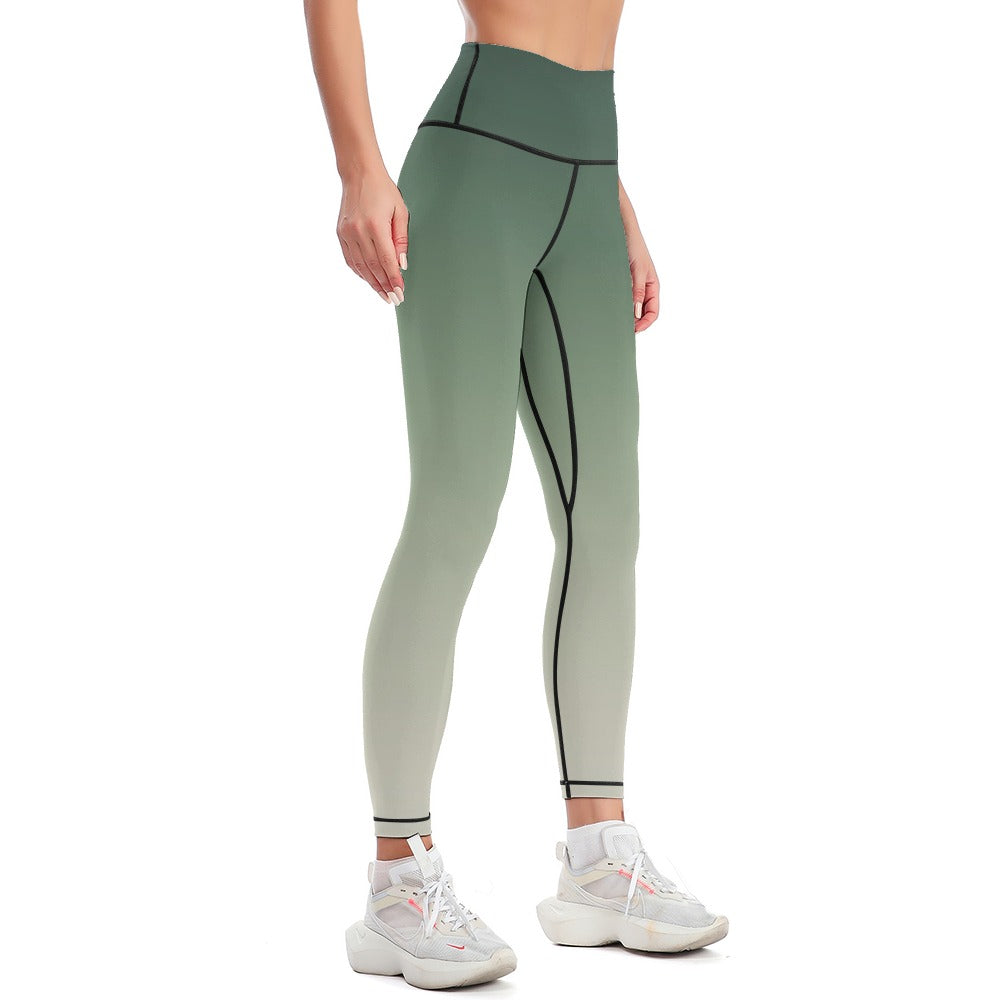 Green Sports Leggings