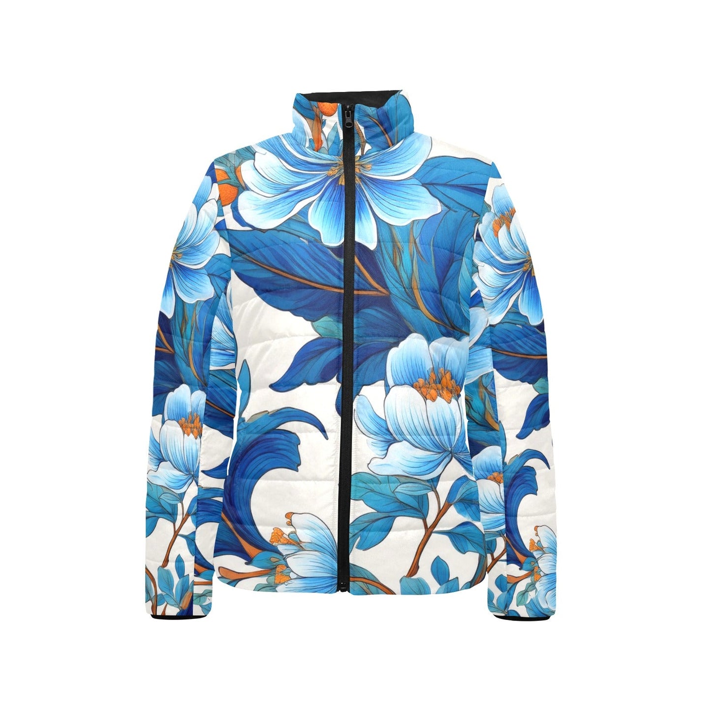 Stand collar padded jacket Inkedjoy