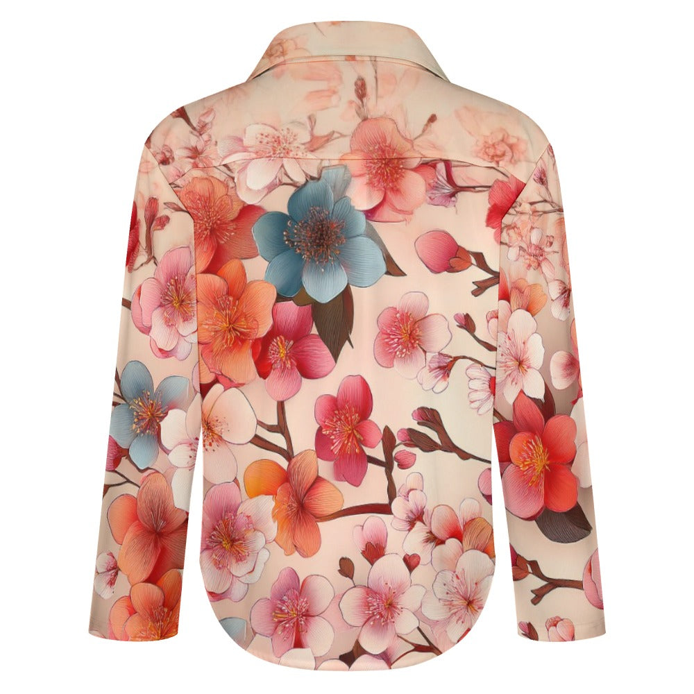 Cropped hem shirt Inkedjoy