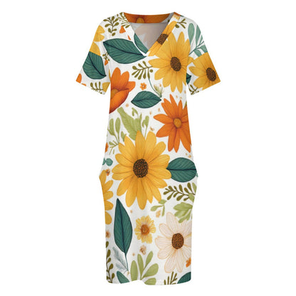 Loose pocket dress Inkedjoy