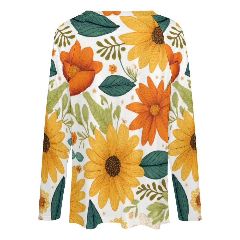 Long sleeve loose tee Inkedjoy