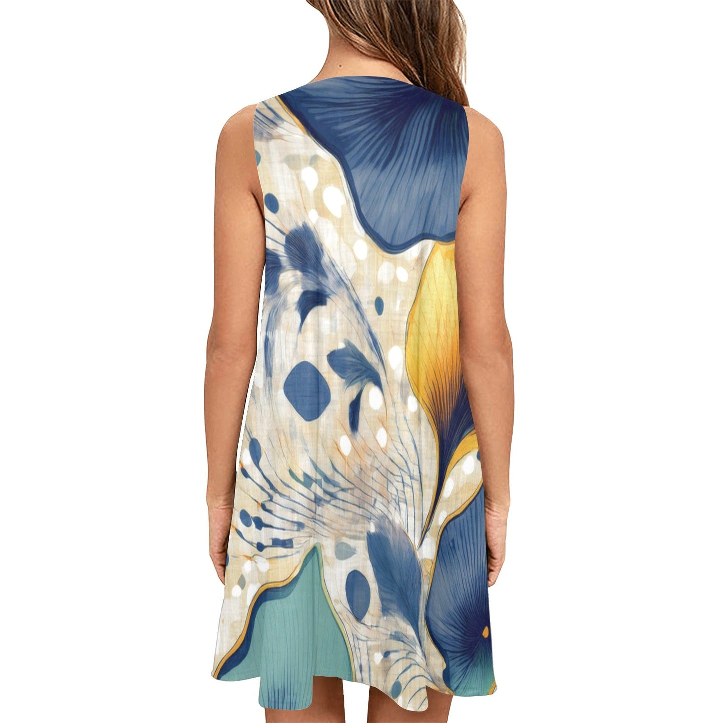 Sleeveless Pocket Dress Inkedjoy