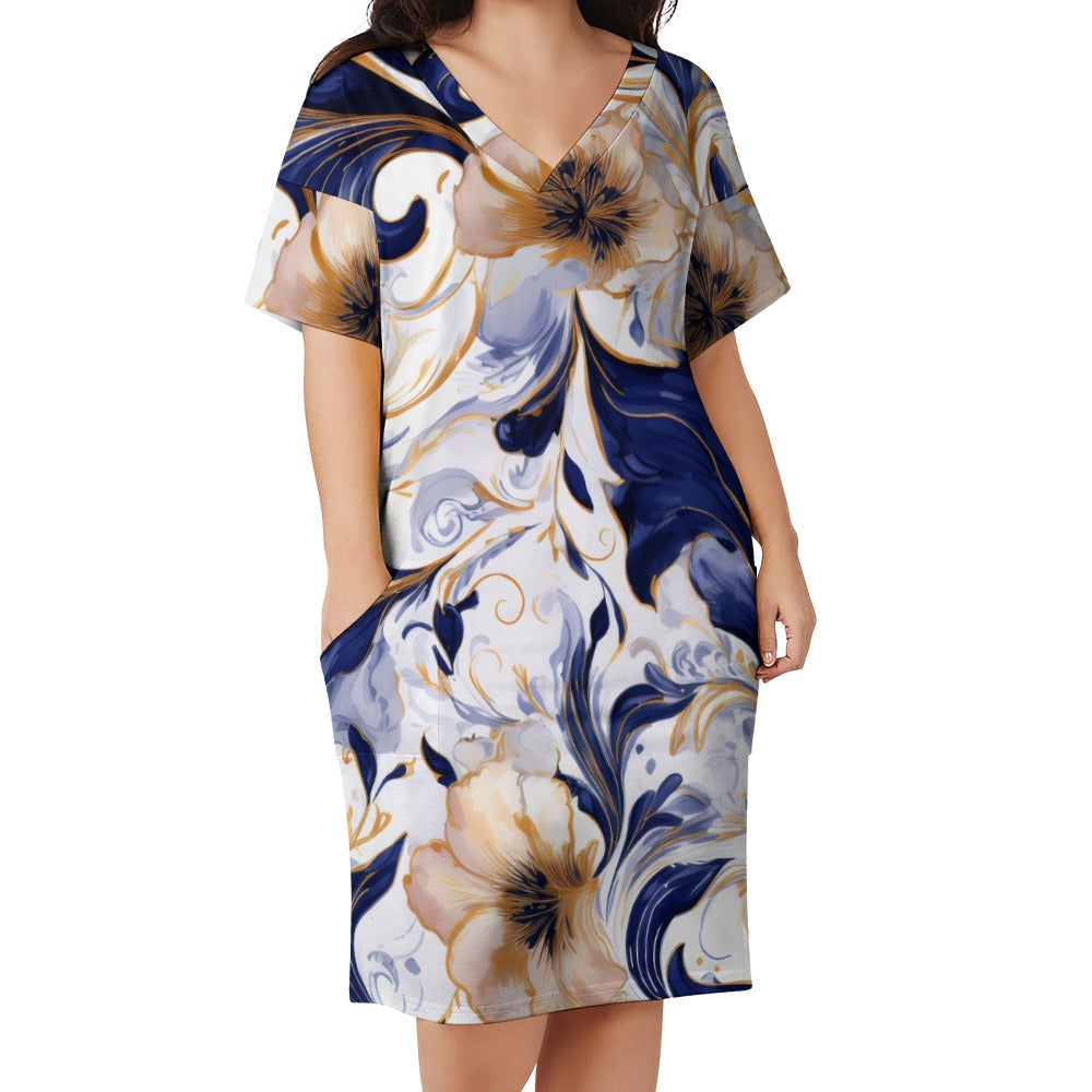 Loose pocket dress Inkedjoy