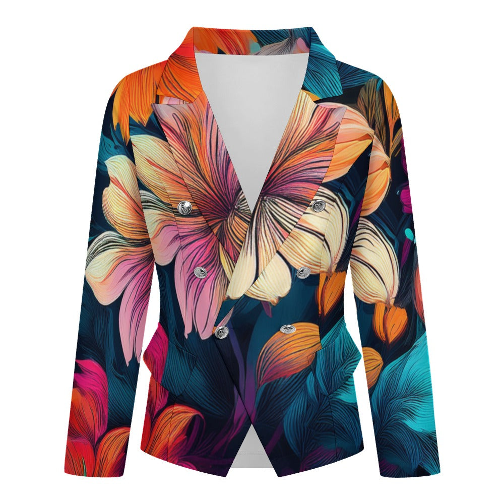 Floral Casual Blaser Inkedjoy