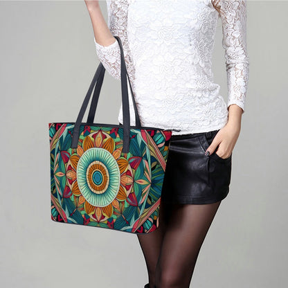Leather handbag Inkedjoy