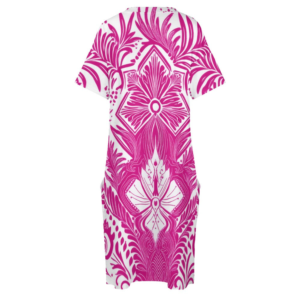 Loose pocket dress Inkedjoy