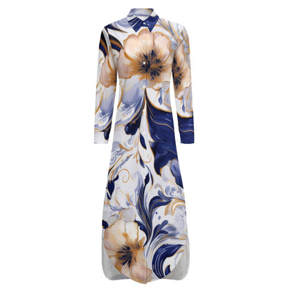 Long Sleeve Shirt Dress Inkedjoy