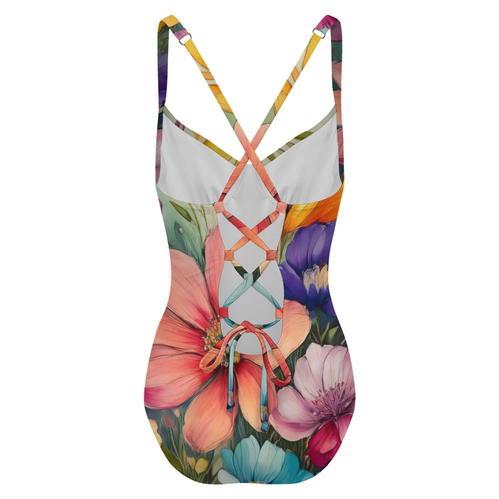 One-piece Swimsuit Inkedjoy