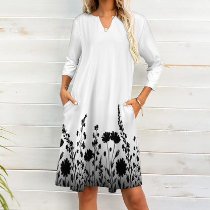 7-point sleeve dress