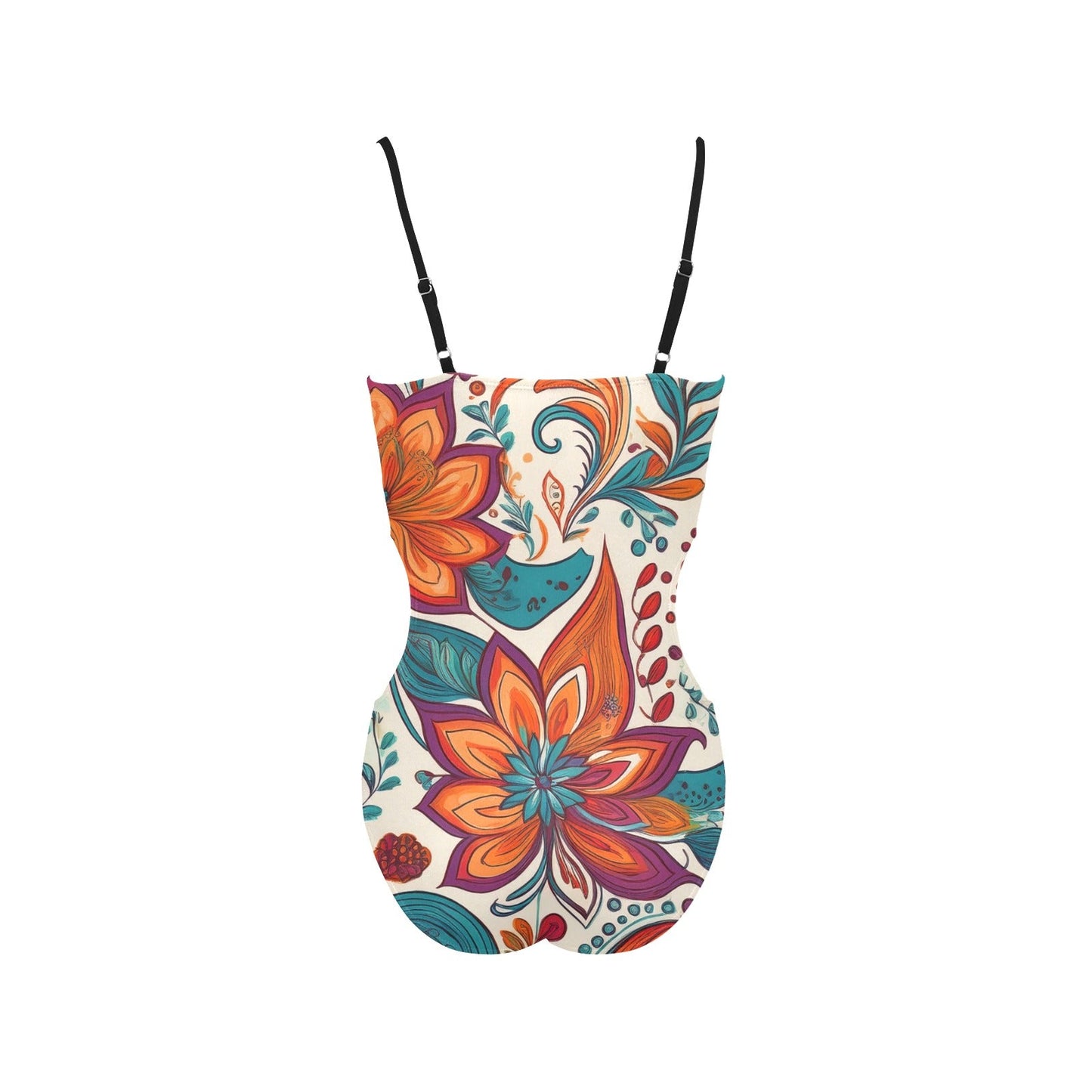 Strapped Cut Out Sides Swimsuit Inkedjoy