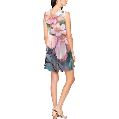 Bloom Print Dress Inkedjoy