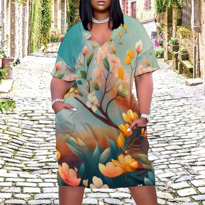 Loose pocket dress Inkedjoy