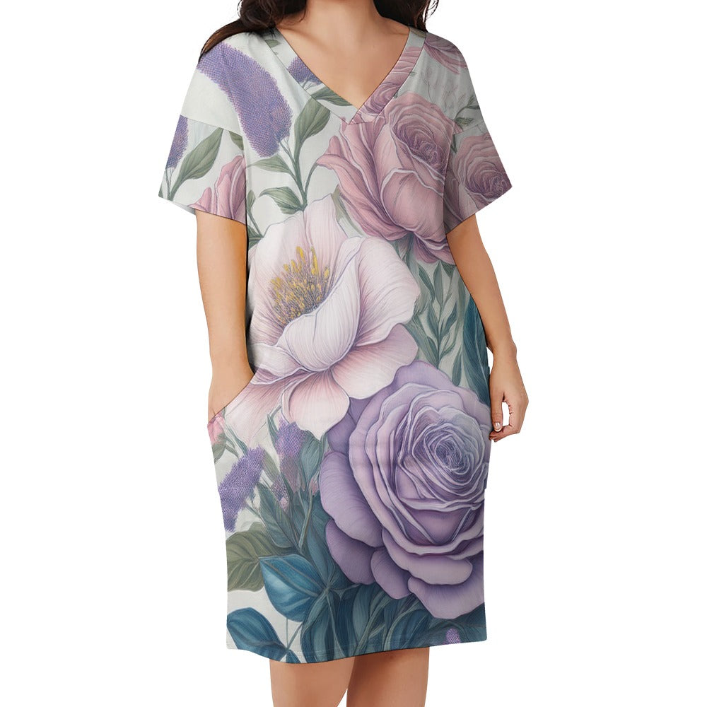 Loose pocket dress Inkedjoy