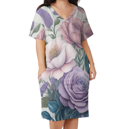Loose pocket dress Inkedjoy