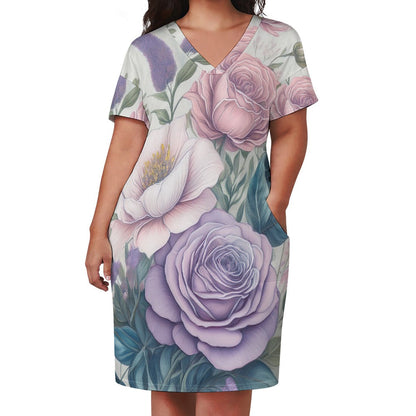 Loose pocket dress Inkedjoy
