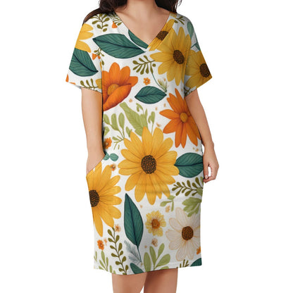 Loose pocket dress Inkedjoy