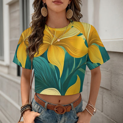 Crop Top Short-Sleeve T-Shirt