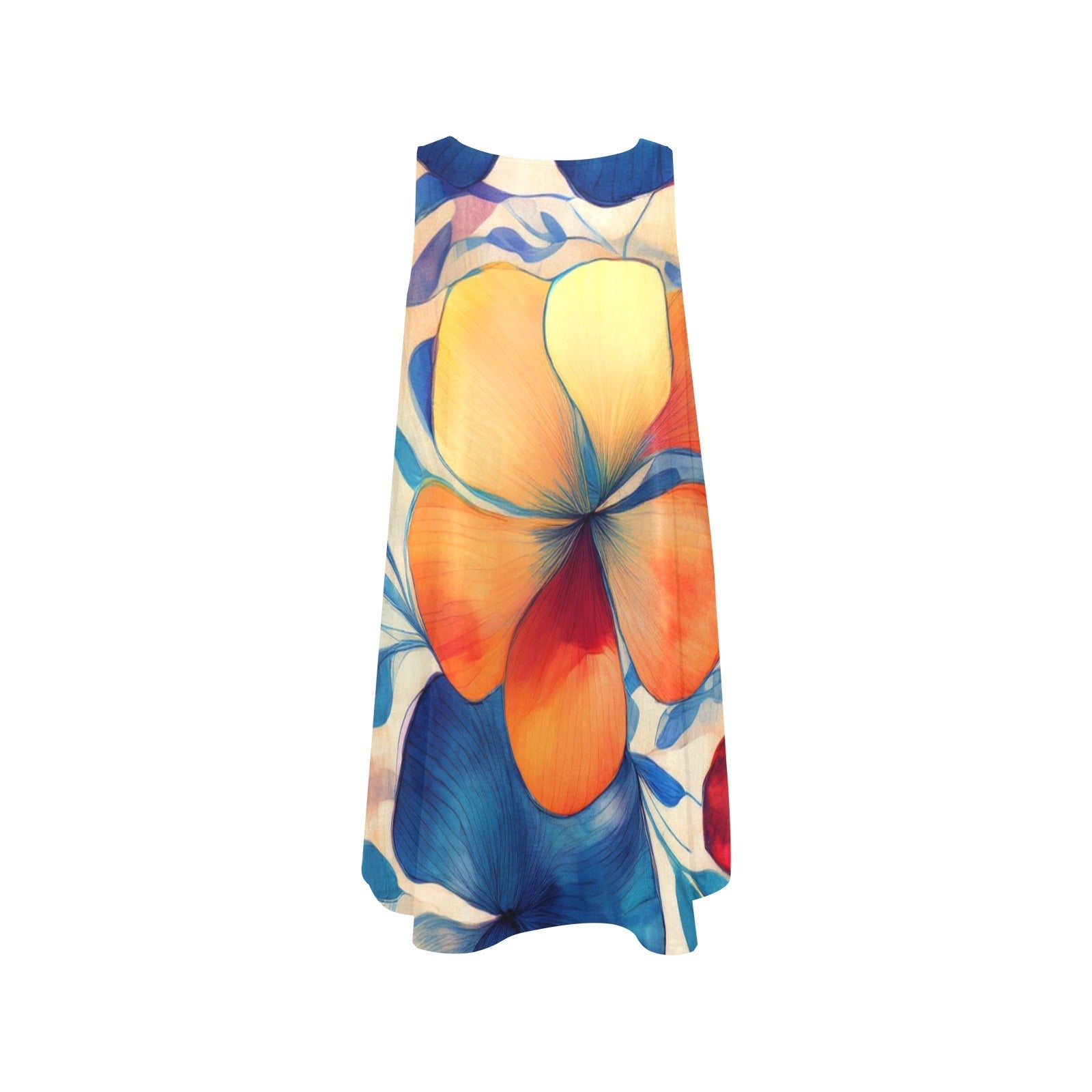 Sleeveless Pocket Dress Inkedjoy