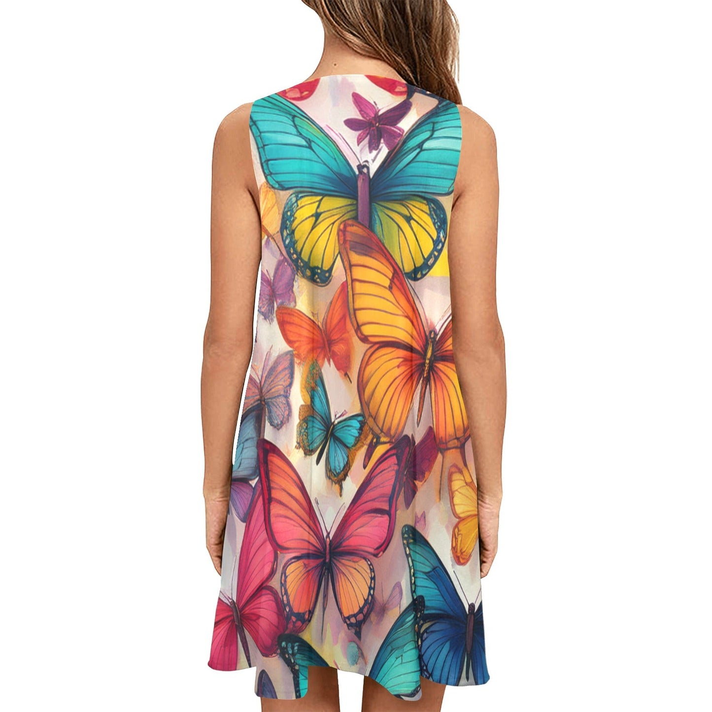 Sleeveless Pocket Dress Inkedjoy