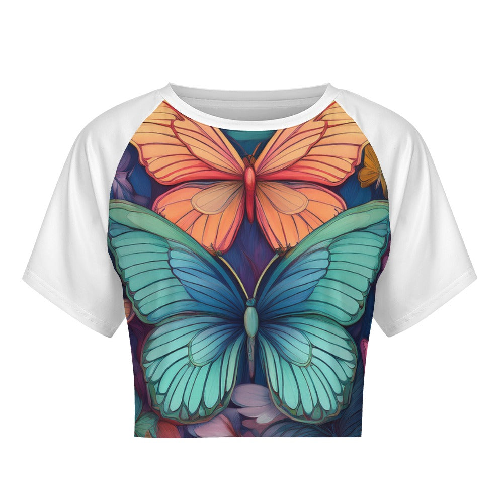 Short Sleeved Butterfly Top Inkedjoy