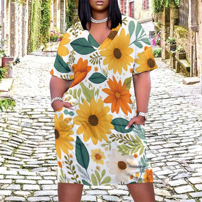 Loose pocket dress Inkedjoy