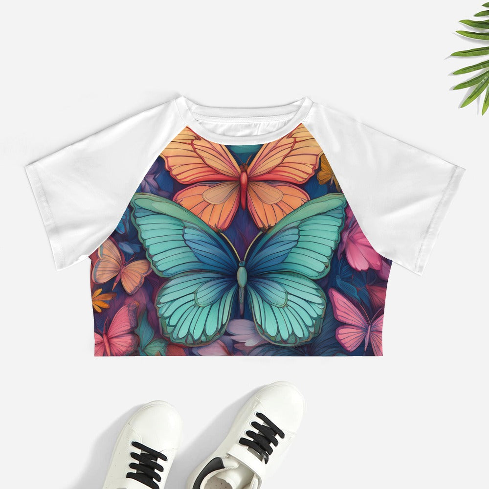 Short Sleeved Butterfly Top Inkedjoy