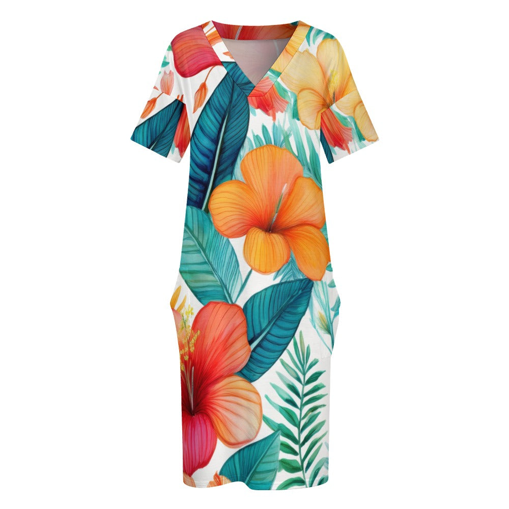 Loose pocket dress Inkedjoy