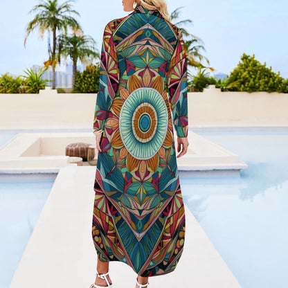 Long Sleeve Shirt Dress Inkedjoy