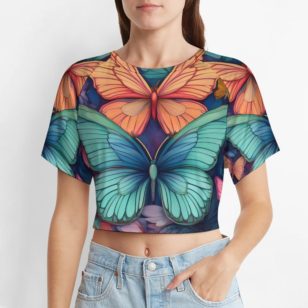 Short Sleeved Butterfly Top Inkedjoy