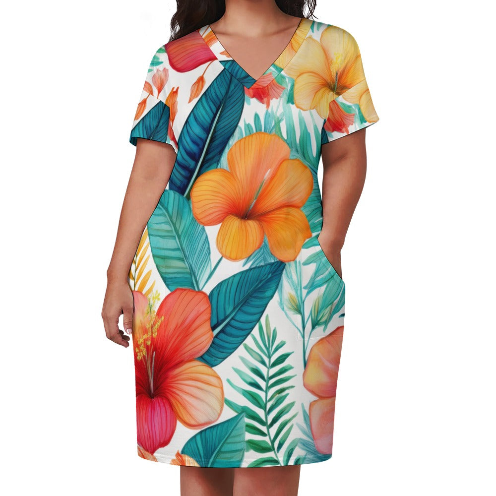 Loose pocket dress Inkedjoy