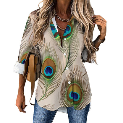 Cropped hem shirt Inkedjoy