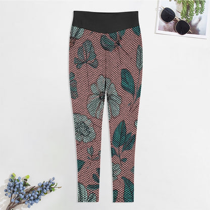 Honeycomb pattern leggings