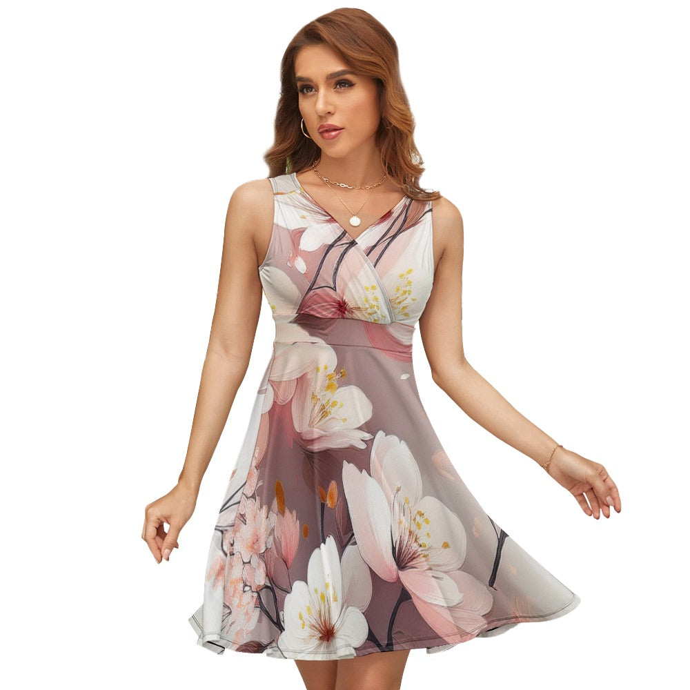 Sleeveless Printed Dress Inkedjoy