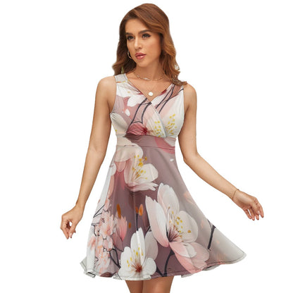 Sleeveless Printed Dress Inkedjoy