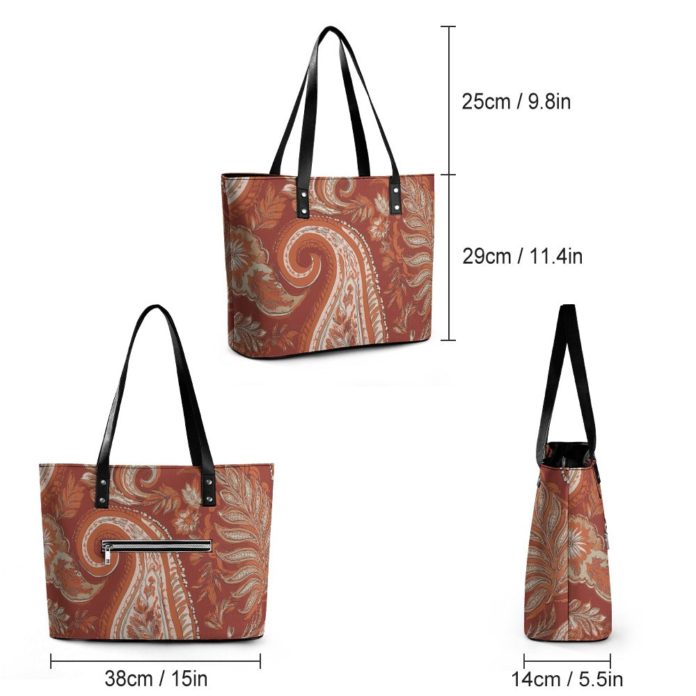 Leather handbag Inkedjoy