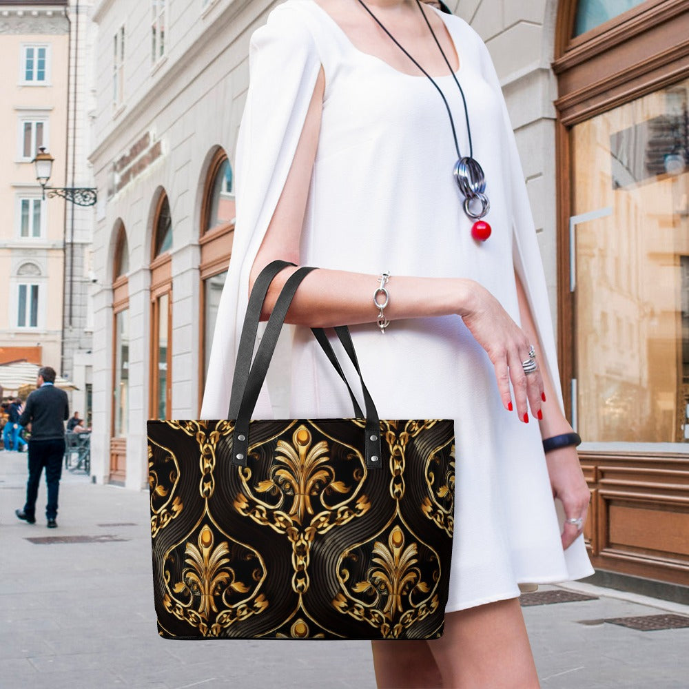 Leather handbag Inkedjoy