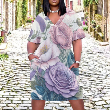 Loose pocket dress Inkedjoy