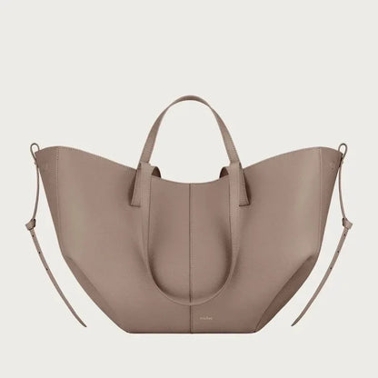 Leather bucket bag handbag tote bag - London Look