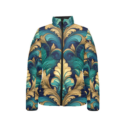 Stand collar padded jacket Inkedjoy