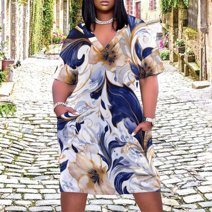 Loose pocket dress Inkedjoy